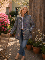 Niva | Veste Matelassée Imprimée Florale Vintage