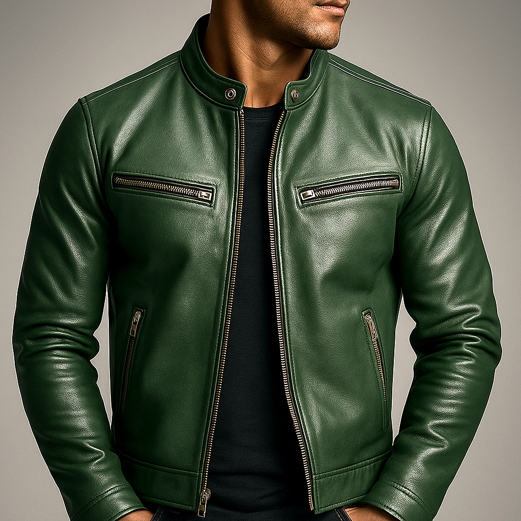 Marc | Veste en cuir vintage