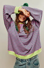Agathe™ | Pull Rayé Oversize