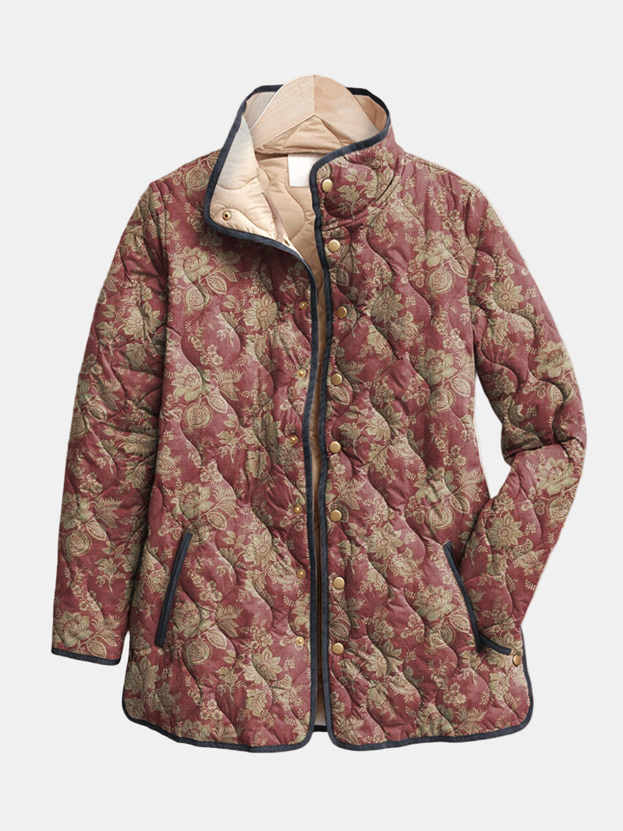 Corinne | Veste Imprimé Floral Rétro