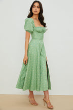 Aviana - Robe à Manches Bouffantes Bloom
