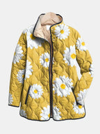 Sable | Veste à Motif Marguerite Charmante