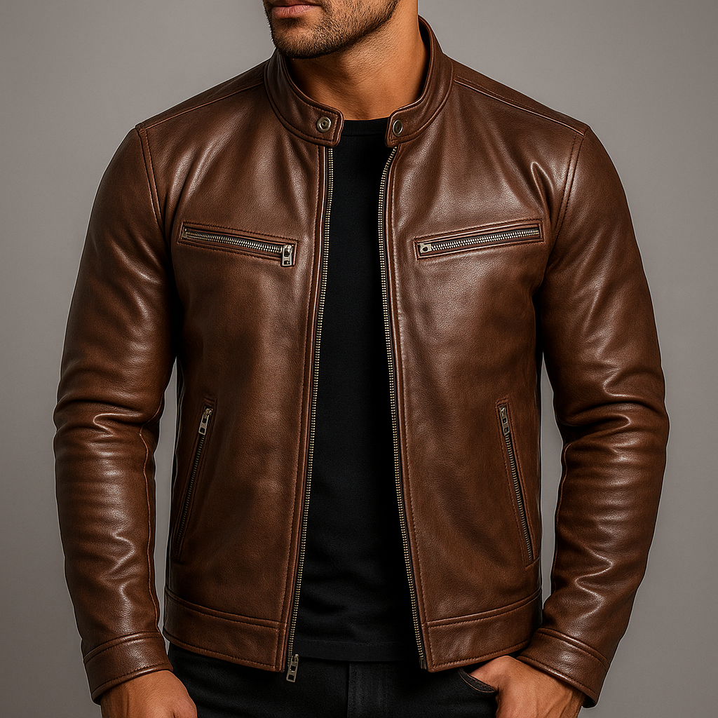 Marc | Veste en cuir vintage