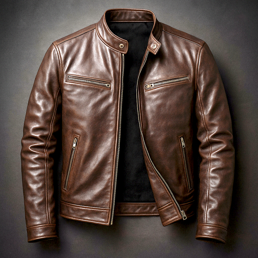 Marc | Veste en cuir vintage