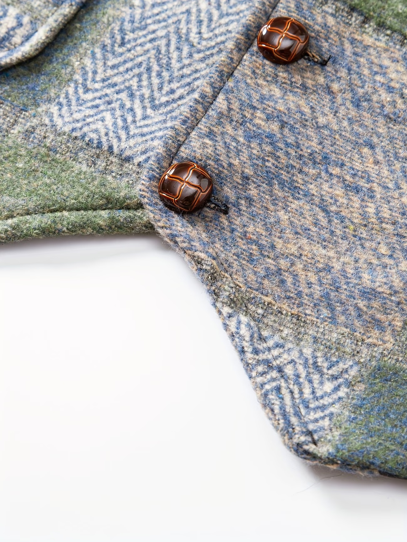 Marc | Gilet en tweed à motif chevrons pour hommes