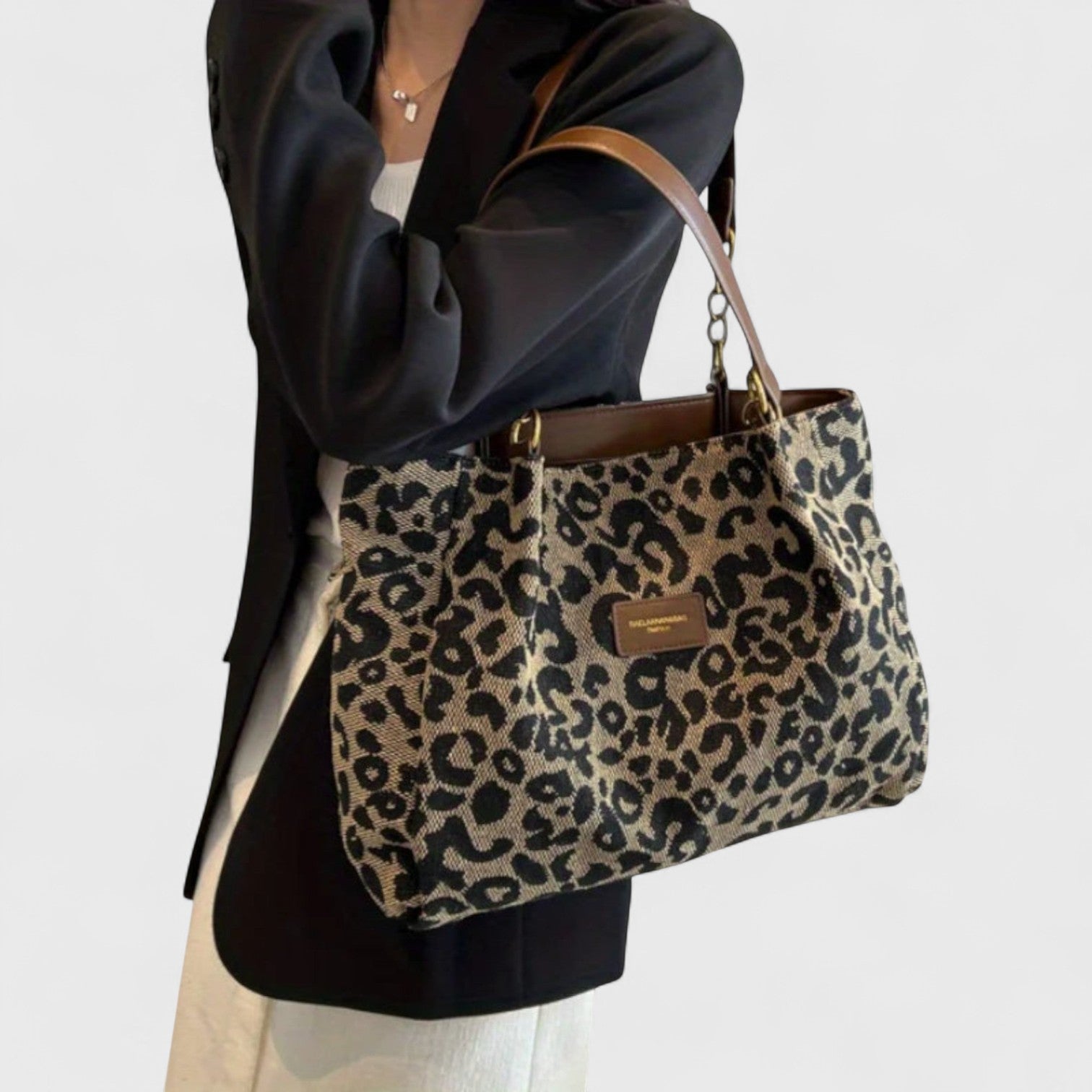 Valérie | Grand sac avec un élégant imprimé léopard