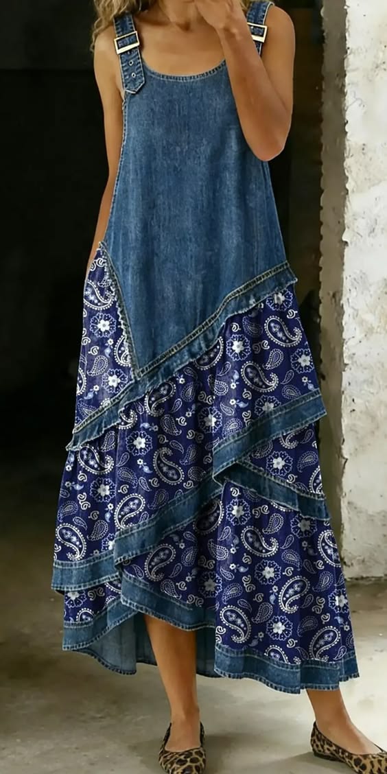 Aria | Robe Maxi Patchwork Artistique