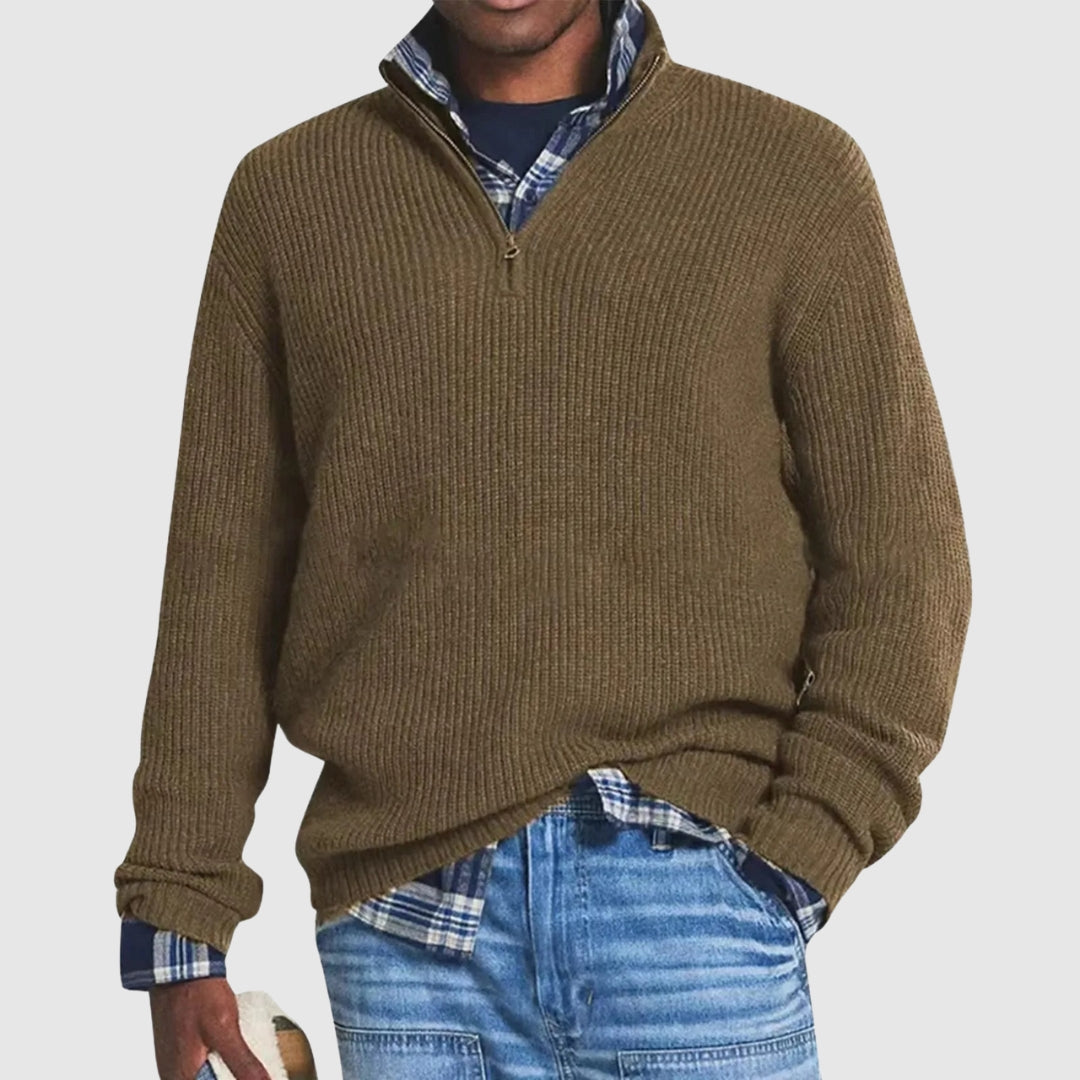 Louis™ | Pull Moderne à Quart de Zip
