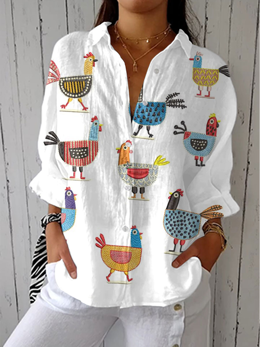 Ingrid | Blouse Poule Joyeuse