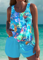 Trudy | Ensemble de tankini marine avec contrôle du ventre
