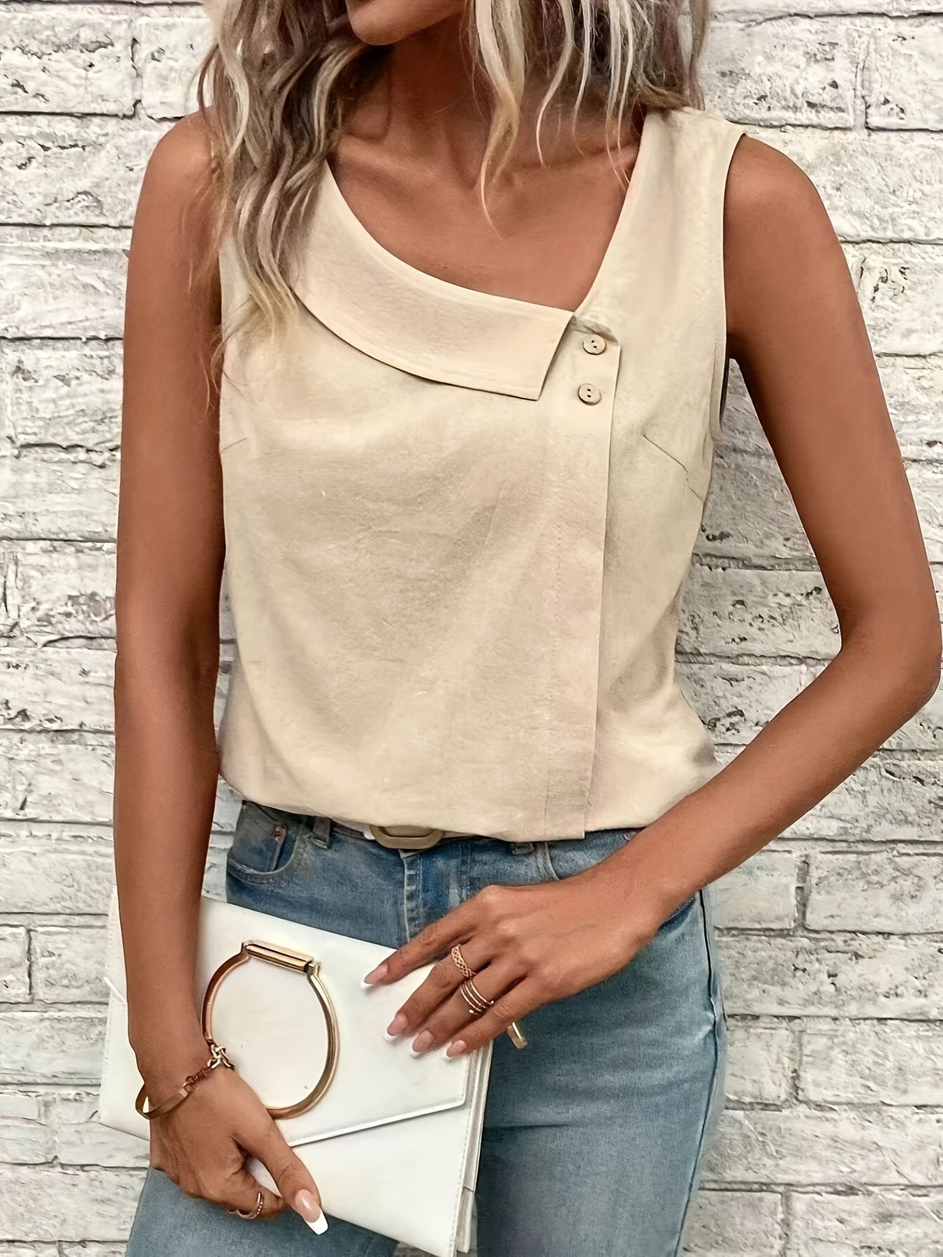 Nynke™ - Top à Col Asymétrique