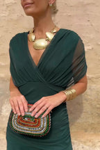 Louise™  | Robe Maxi de Fête Élégante à Col V