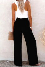 Riana - Pantalon Taille Haute Détendu