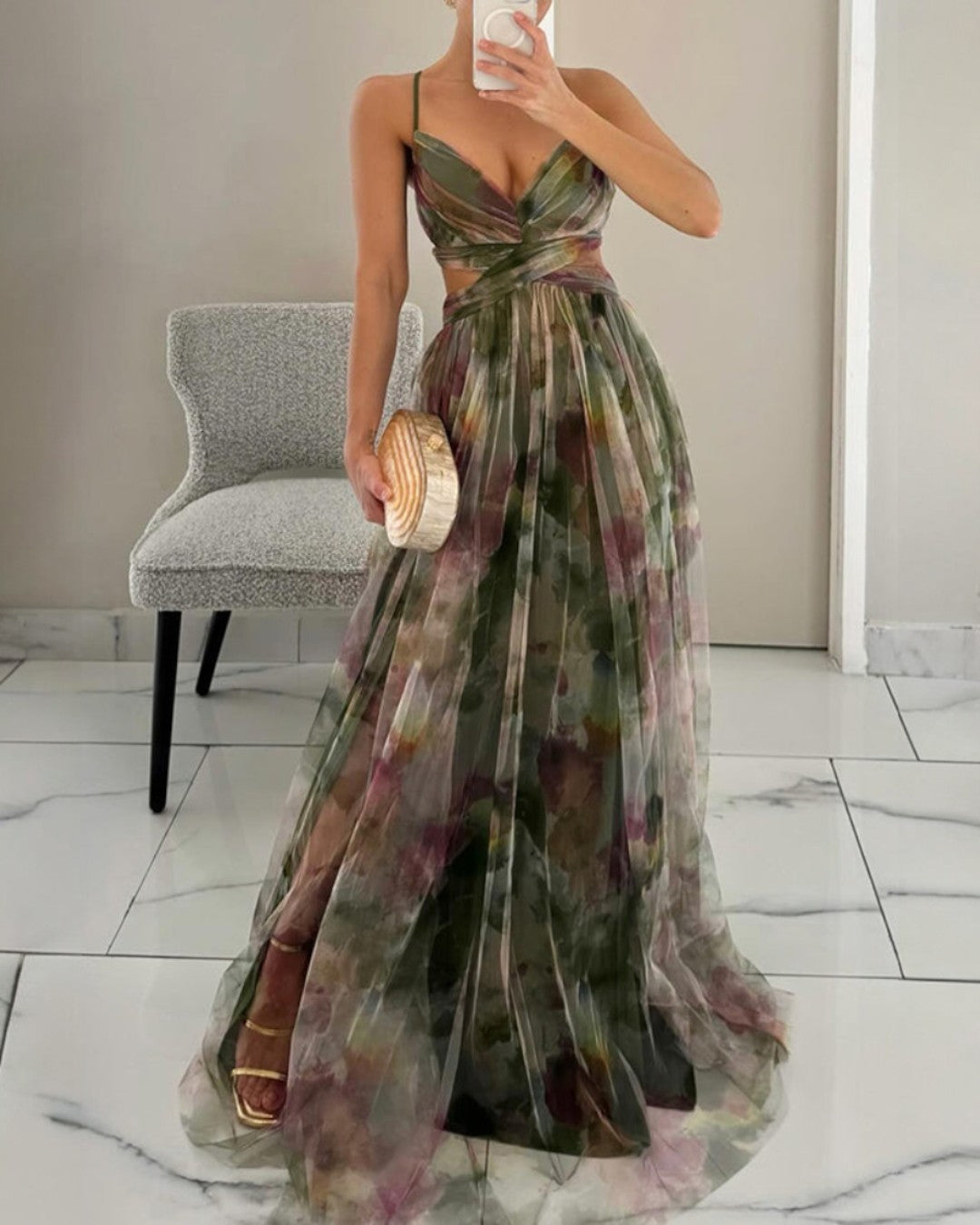 Claudia™ | Robe Maxi Élégance Florale (ÉDITION LIMITÉE!)