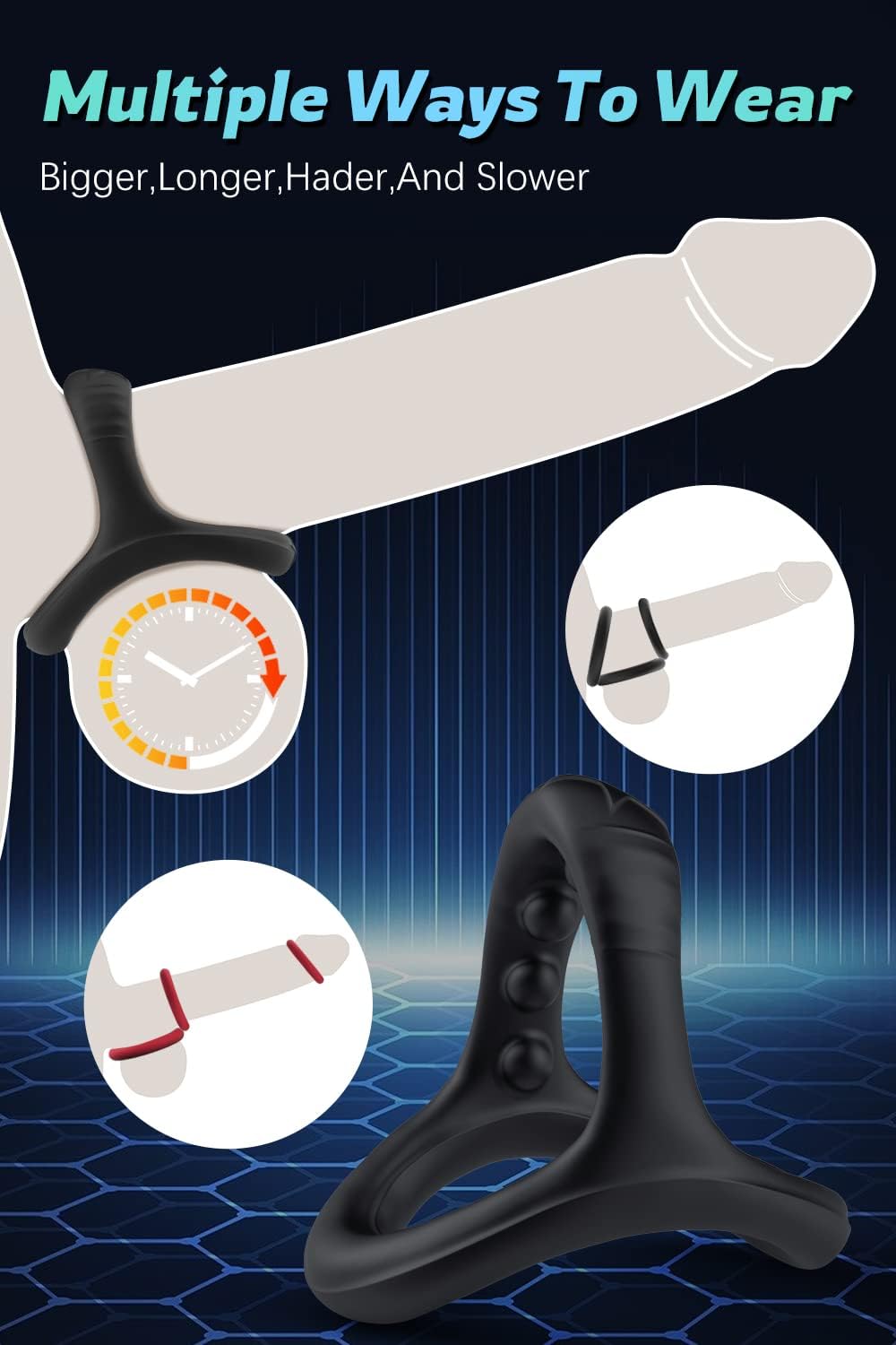 Intensa™ | Silicone Rings for Longer-Lasting Performance