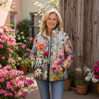 Kaia | Charmante Veste Matelassée à Imprimé Floral Vintage