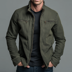 LOUIS | Veste en coton vintage à fermeture zippée