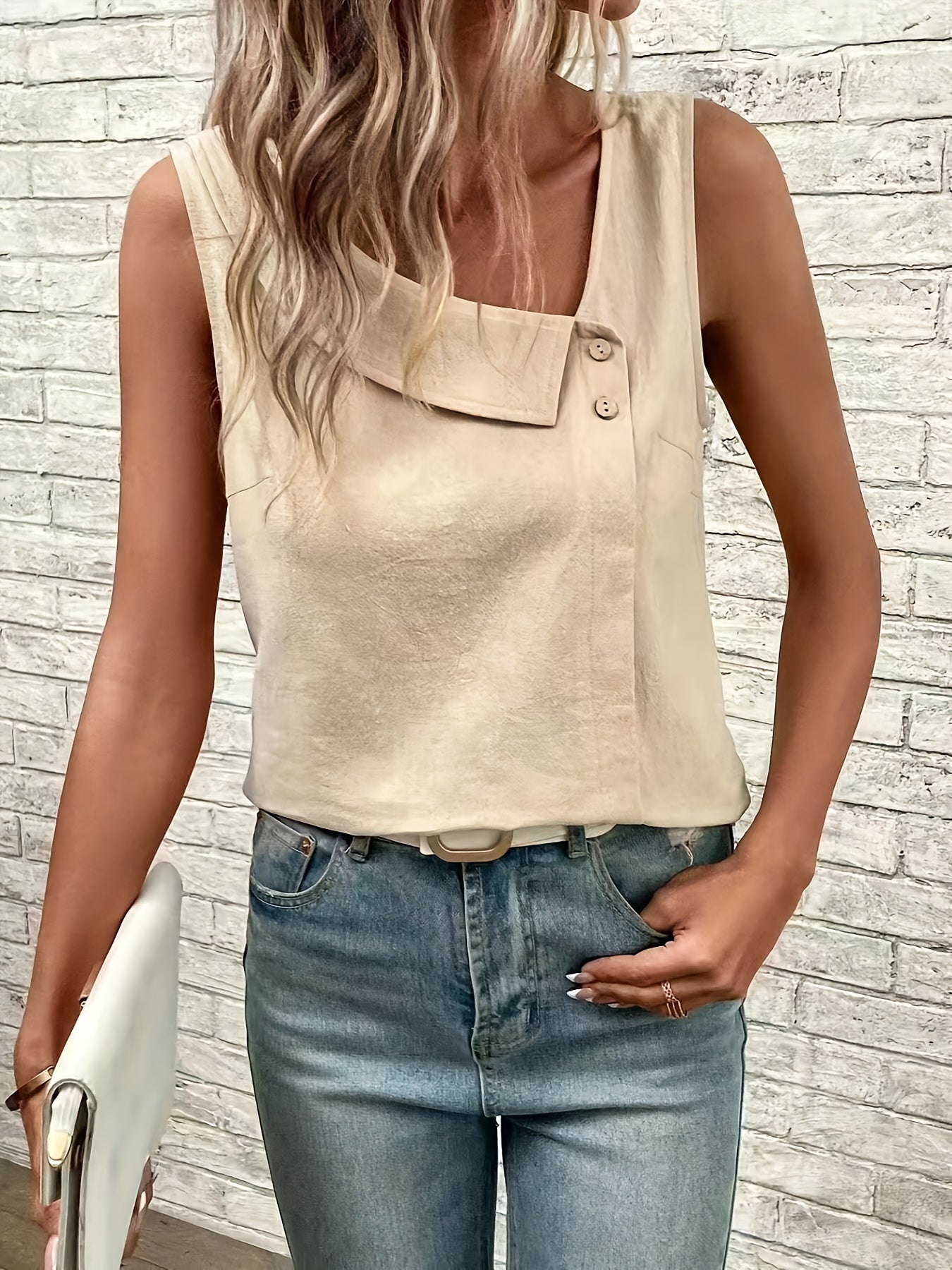 Nynke™ - Top à Col Asymétrique