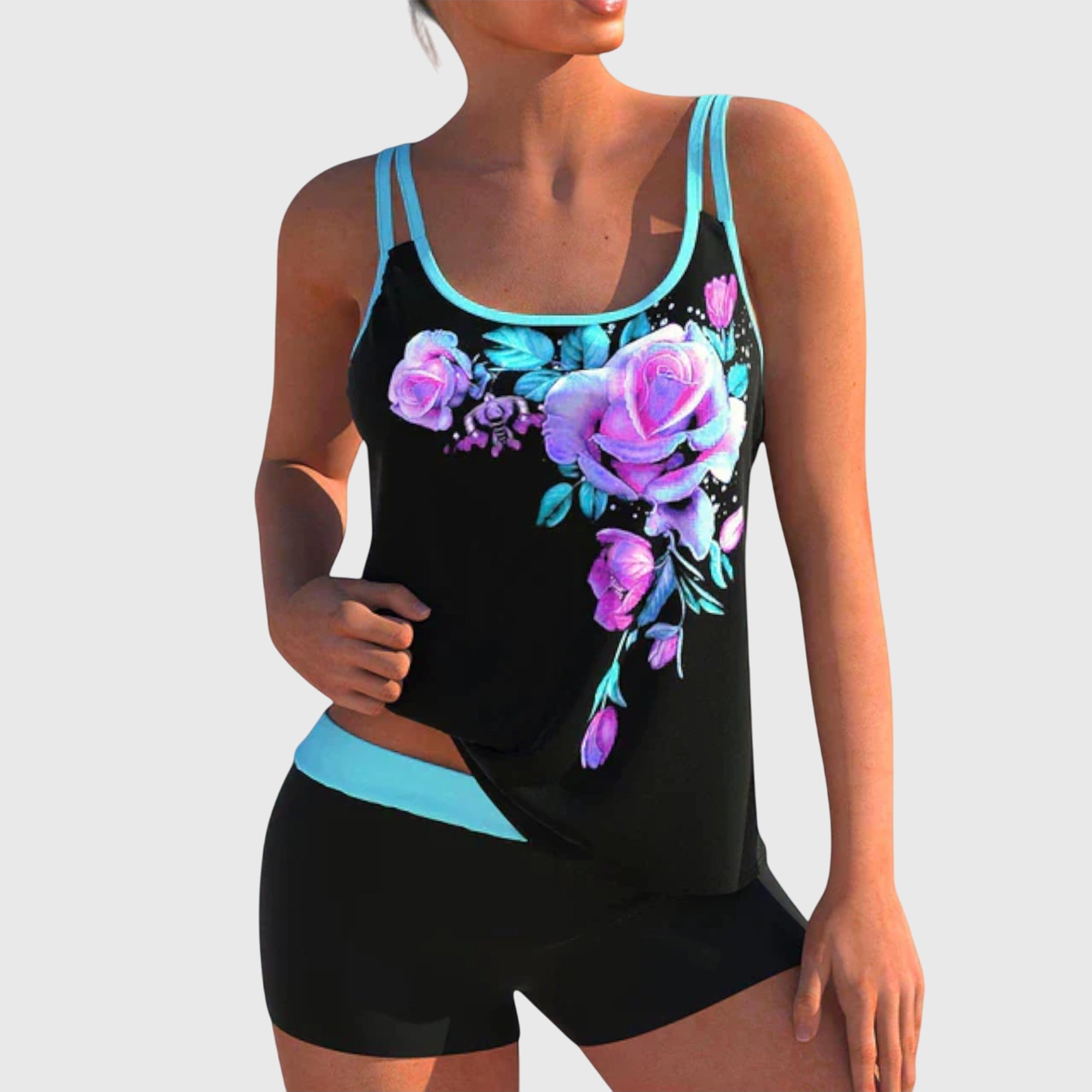 Flor | Ensemble de bain floral qui couvre le ventre