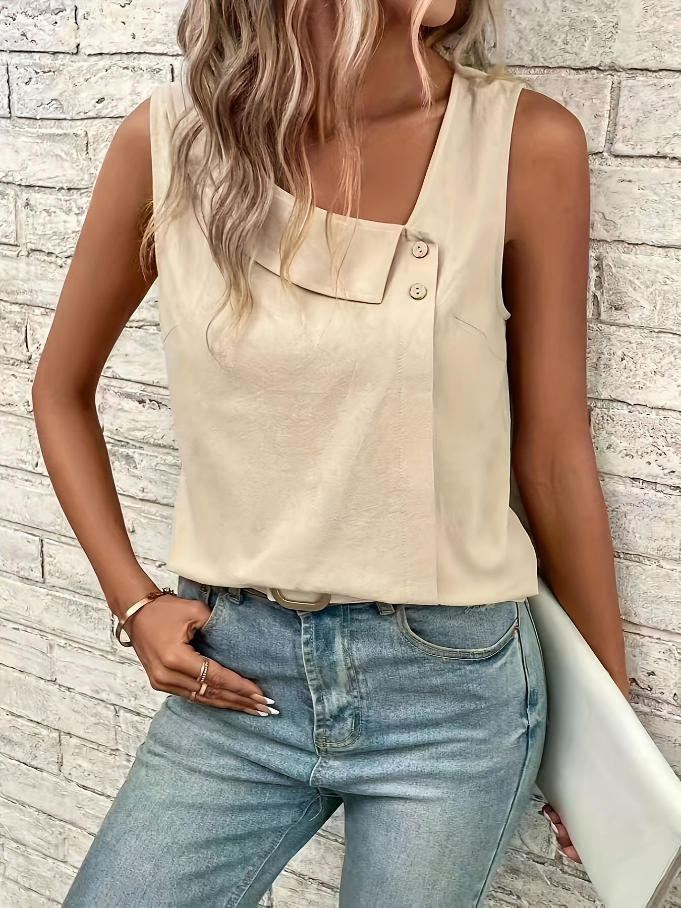 Nynke™ - Top à Col Asymétrique