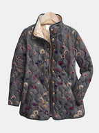 Niva | Veste Matelassée Imprimée Florale Vintage