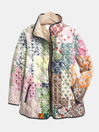 Suri | Veste Matelassée Imprimé Floral Décontractée