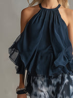 Élise | Ensemble élégant et léger avec top fluide et pantalons larges