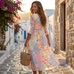 Clara Waverly™ | Robe à Patchwork Floral