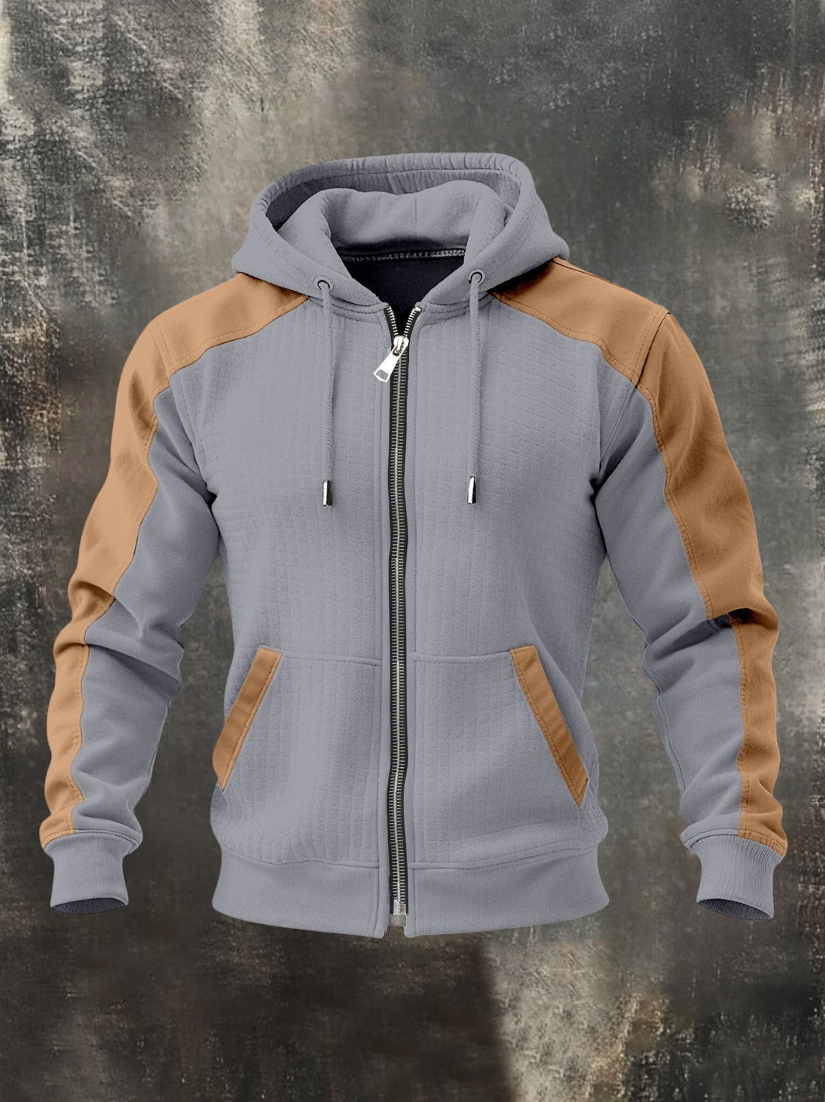 LOUIS™ | SWEAT-SHIRT BICOLORE À ZIP