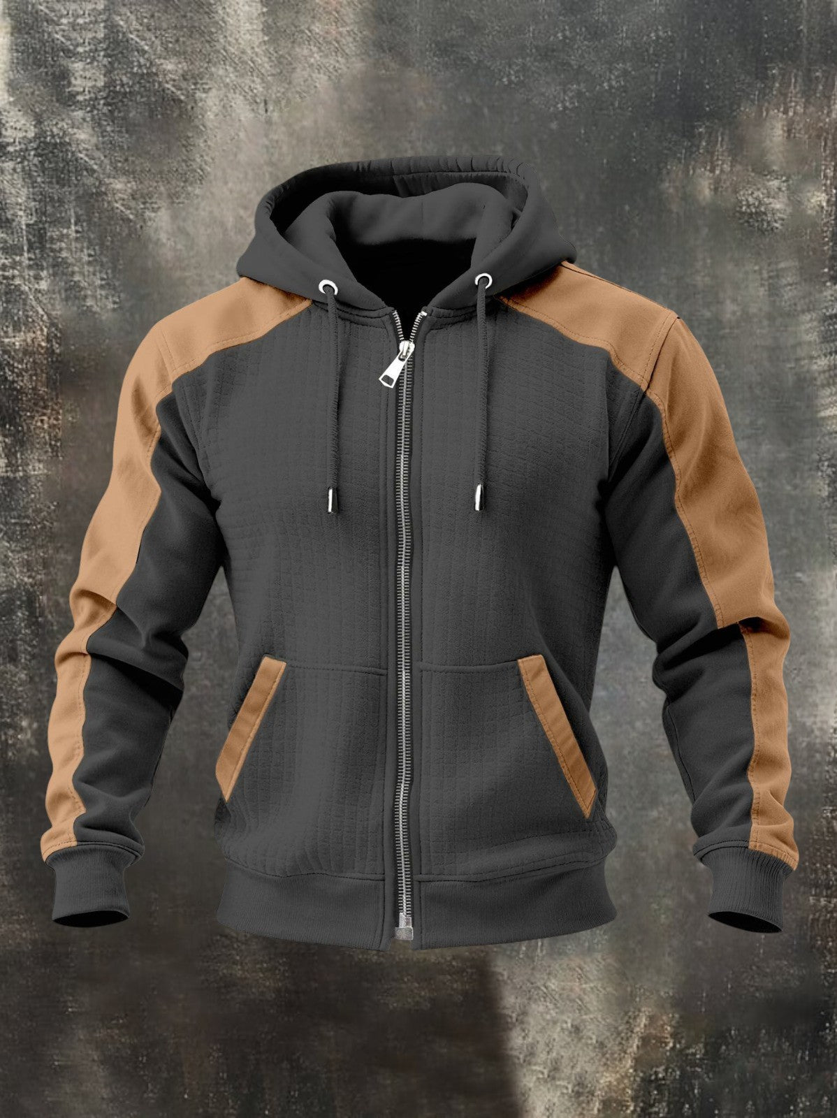 LOUIS™ | SWEAT-SHIRT BICOLORE À ZIP