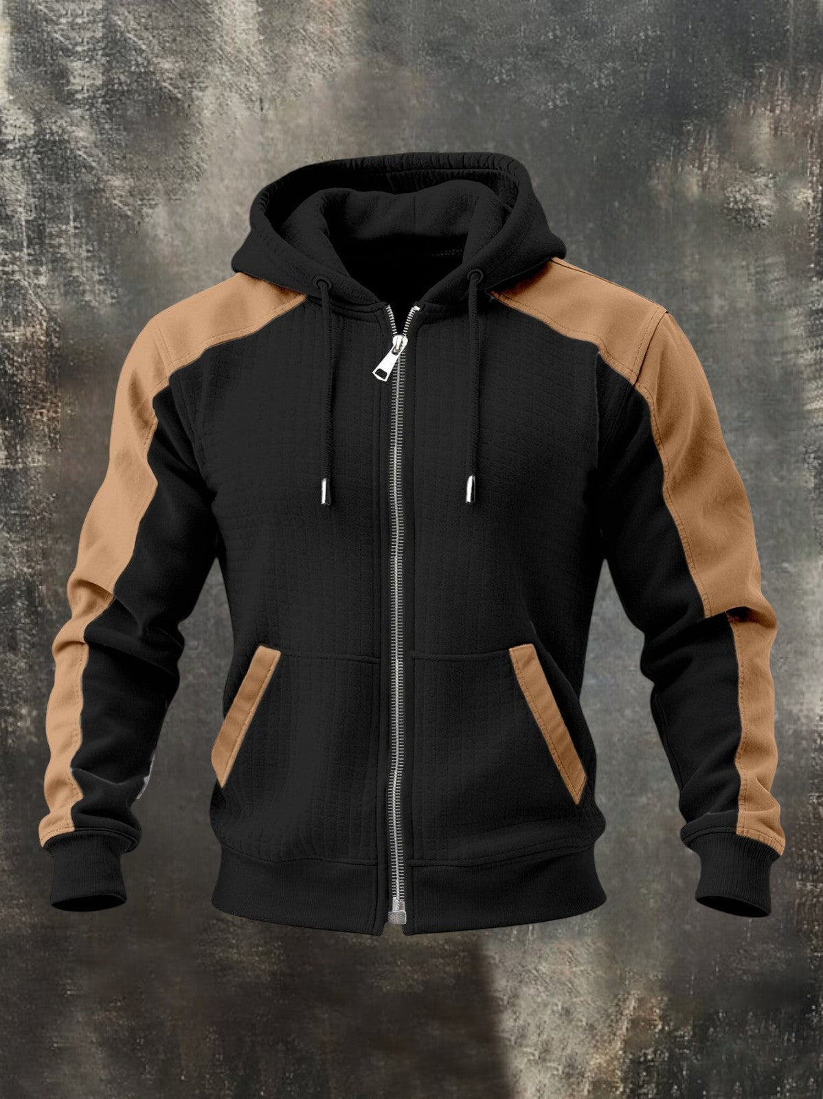 LOUIS™ | SWEAT-SHIRT BICOLORE À ZIP