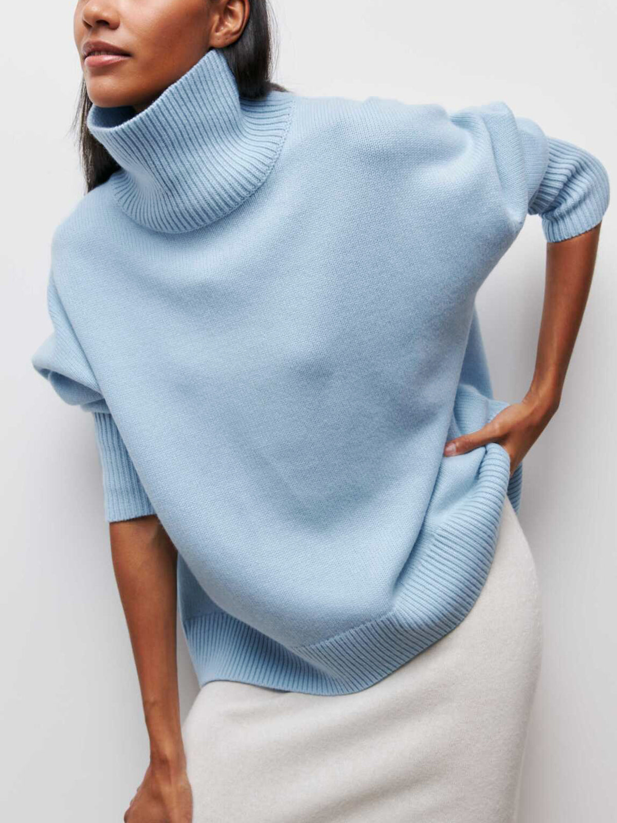 Cassie™ | Pull Col Roulé Oversize
