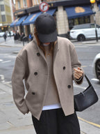 Élodie™ | Veste Tendance à Double Boutonnage