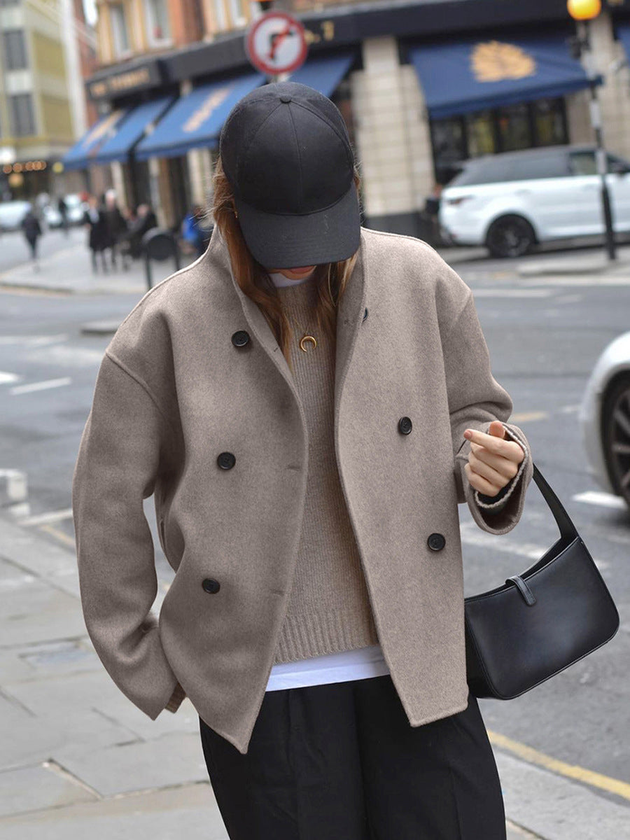Élodie™ | Veste Tendance à Double Boutonnage