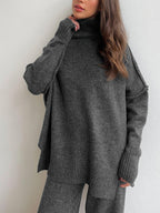Delia™ | Ensemble Tricoté à Col Roulé