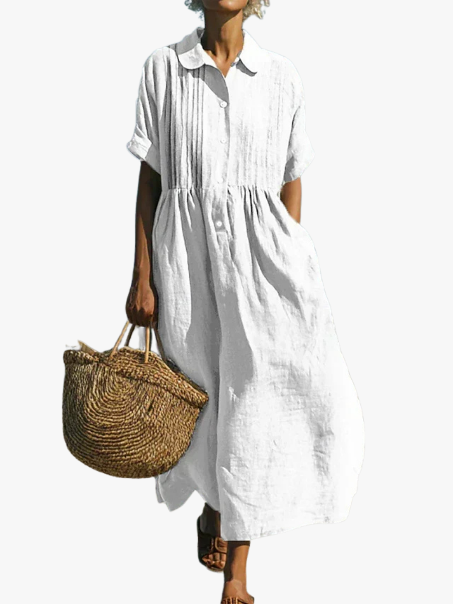 ROBE EN LIN ÉLÉGANTE POUR FEMMES