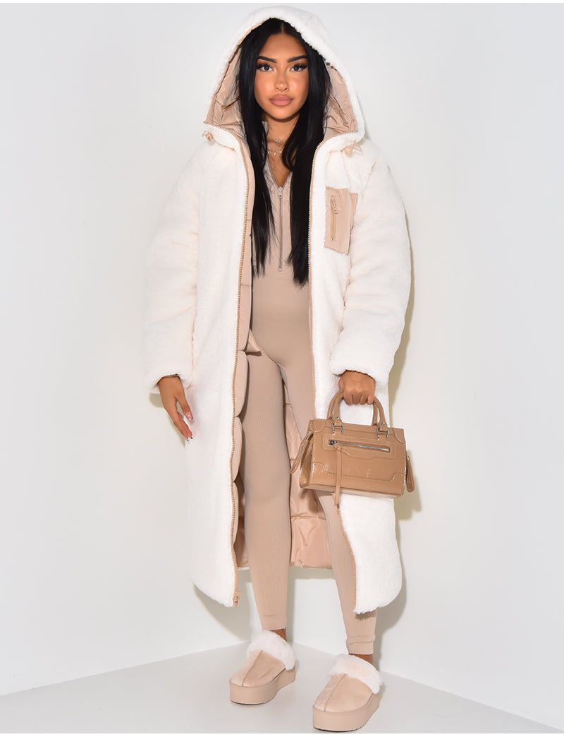 Valérie™ | Manteau d'Hiver Réversible avec Doublure Teddy