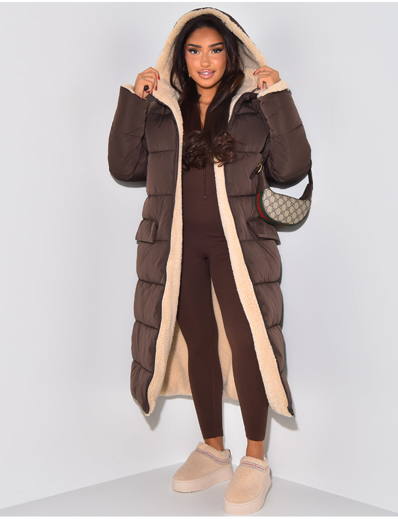 Valérie™ | Manteau d'Hiver Réversible avec Doublure Teddy