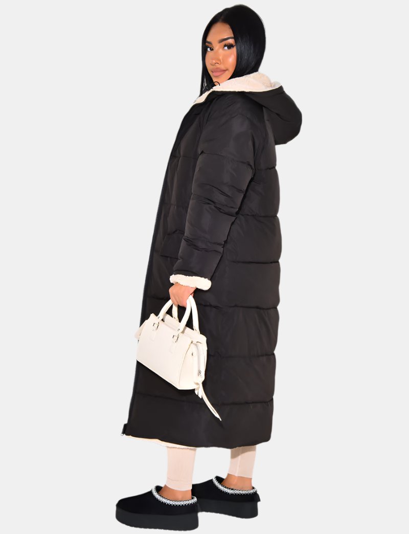 Valérie™ | Manteau d'Hiver Réversible avec Doublure Teddy