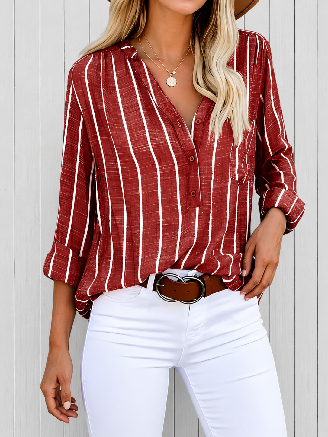 Lilac™ | Blouse rayée élégante