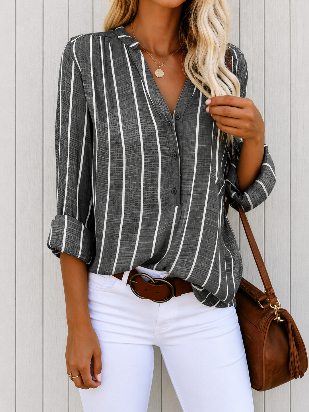 Lilac™ | Blouse rayée élégante