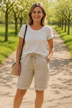 Nienke®  | Short pour femmes en coton et lin