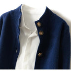 Margaux™ | Cardigan Classique à Boutons camel
