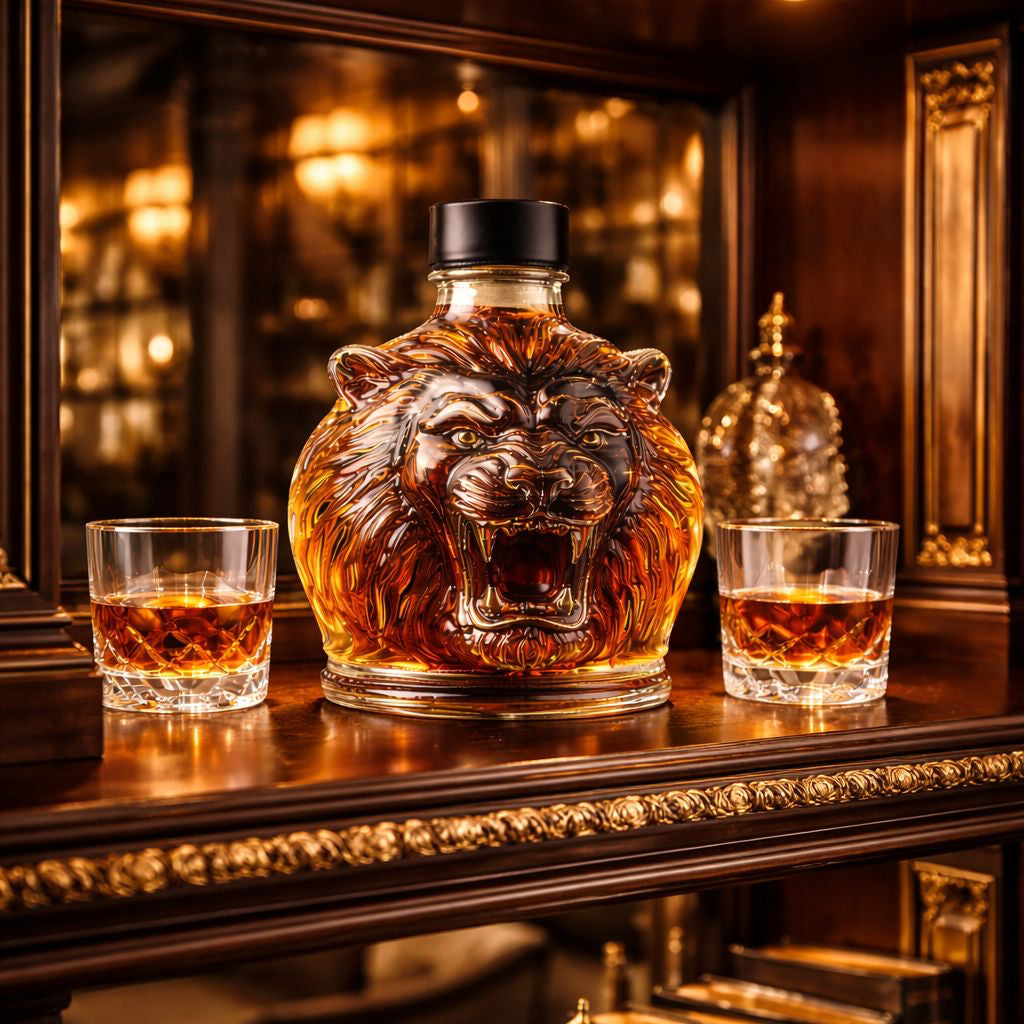 Bouteille de Whiskey - Édition Lion