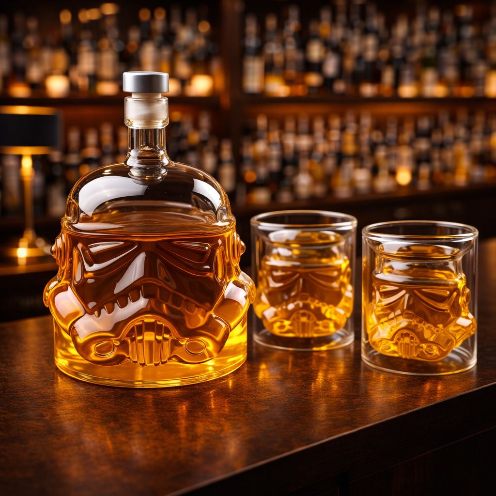 Bouteille de Whisky - Édition Ensemble Bouteille et Verres