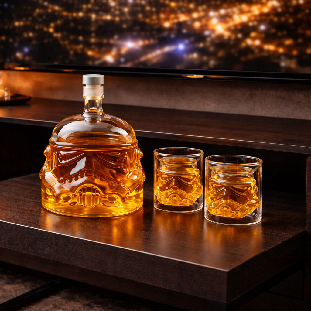 Bouteille de Whisky - Édition Ensemble Bouteille et Verres