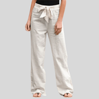 Joleen - Pantalon Détente Femme Avec Cordon Et Taille Élastique