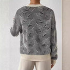 Léa™ | Pull en Maille Rayée Confortable