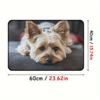 Paillasson Antidérapant Yorkshire Terrier – Toujours un Accueil Chaleureux