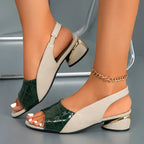 Sandales femme bout ouvert bride arrière